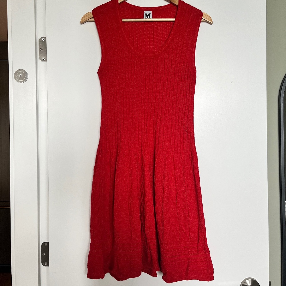 Missoni Knitted Red Dress